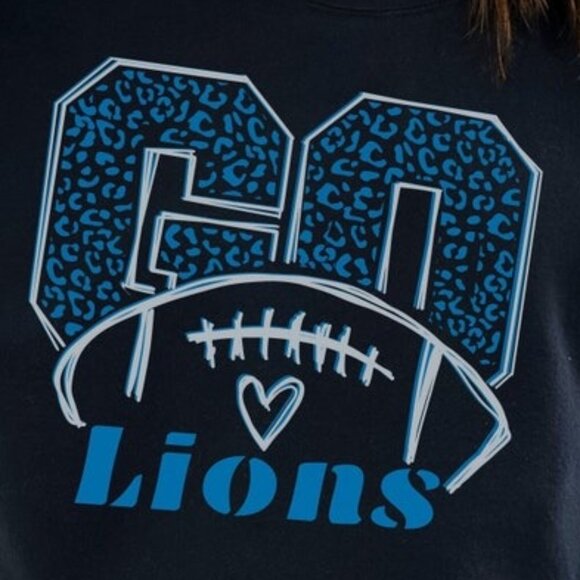 Detroit Lions Sweatshirt Retro NFL Football Detroit Team Sports Crewneck Fan 05 - Picture 2 of 5